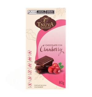TABLETE CHOCOLATE  COM CRANBERRY 80G